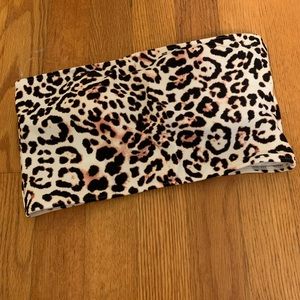 Cheetah bandeau bikini top